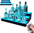 Royxen LED Lighted Liquor Bottle Shelf 3 Tier, 24 Inch Bar Shelf by Royxen
