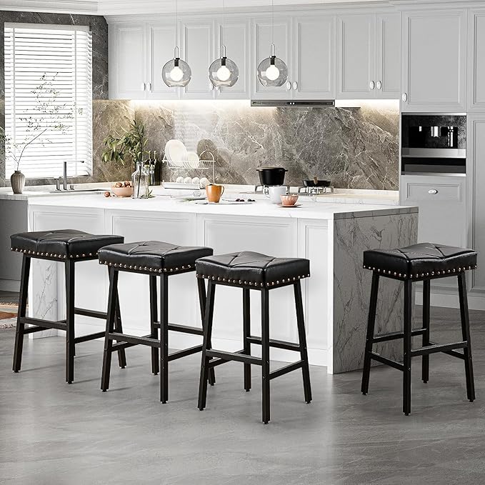 VECELO 25 inch Counter Height Stools - Image 2