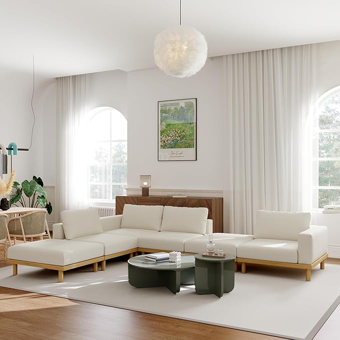 Acanva Minimalist Modular Sectional Sofa - Image 4