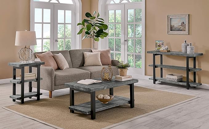 Alaterre Furniture Pomona 3-Tier Industrial End Table - Image 6