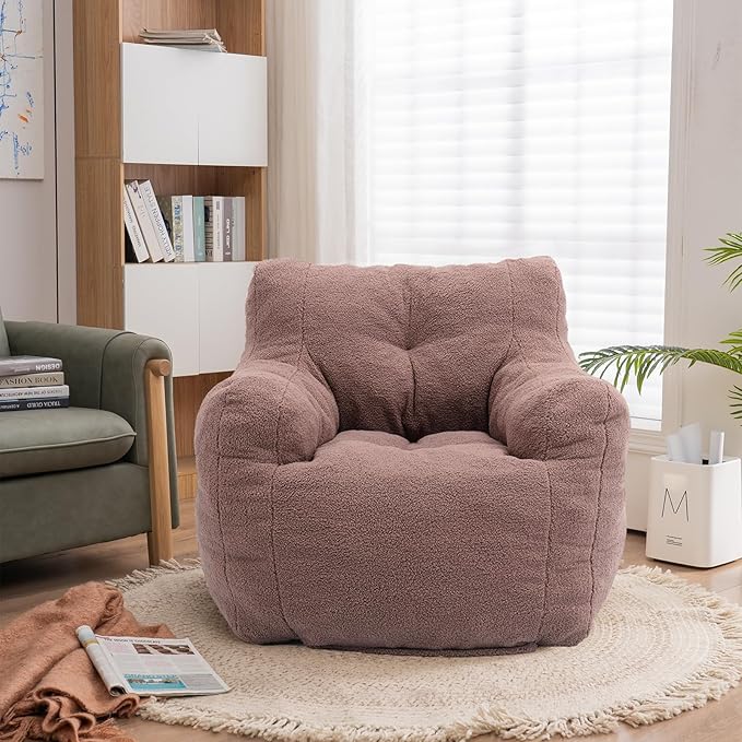 Recaceik Bean Bag Chairs, Tufted Soft Stuffed Bean Bag Chair by Recaceik