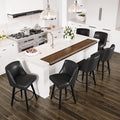Counter Height Swivel Bar Stools Set of 6, 26 Inch Bar Stools by AMICLIBER