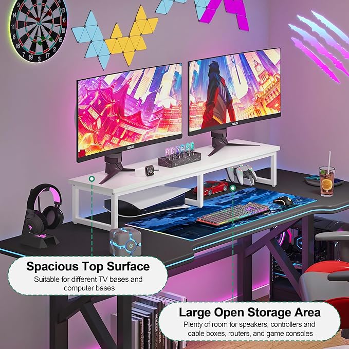 Clikuutory 45" Large TV Riser for 32-60 inch TVs, Tabletop Stand - Image 3