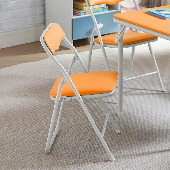 VECELO Kids Folding Activity Table and Chair Set, - Image 6