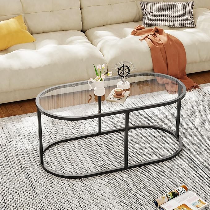 Coffee Table Black Glass Coffee Tables - Image 8