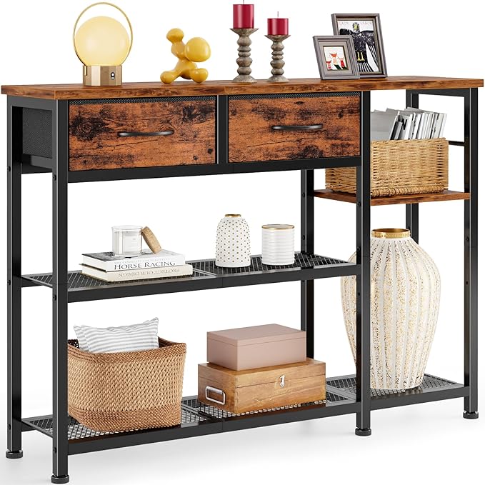 Furnulem Entryway Table 44'' Sofa Console Table by Furnulem