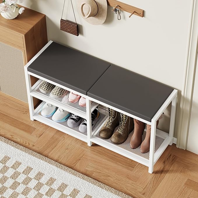 ZHOOGE Shoe Bench & Rack Storage Bench - Image 8