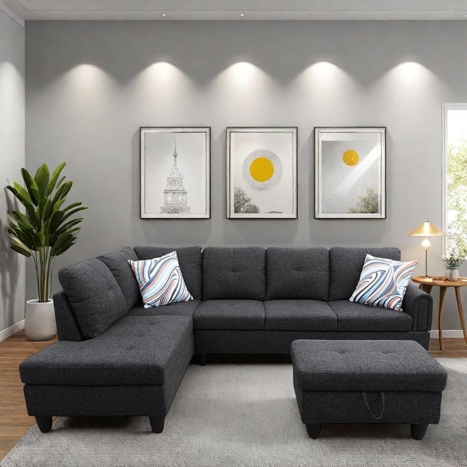 L Shaped Sectional Couches, Modern Modular Sectional Sofa - Image 3