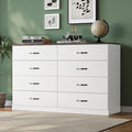 LINSY HOME 8 Drawer Dresser for Bedroom, Modern TV Stand Dressers by LINSYHOME