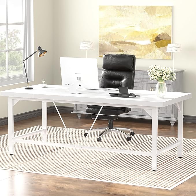 Unikito Large Office Desk, 70.8 x 31.5 Inch Extra Long Executive Computer Desk - Image 3