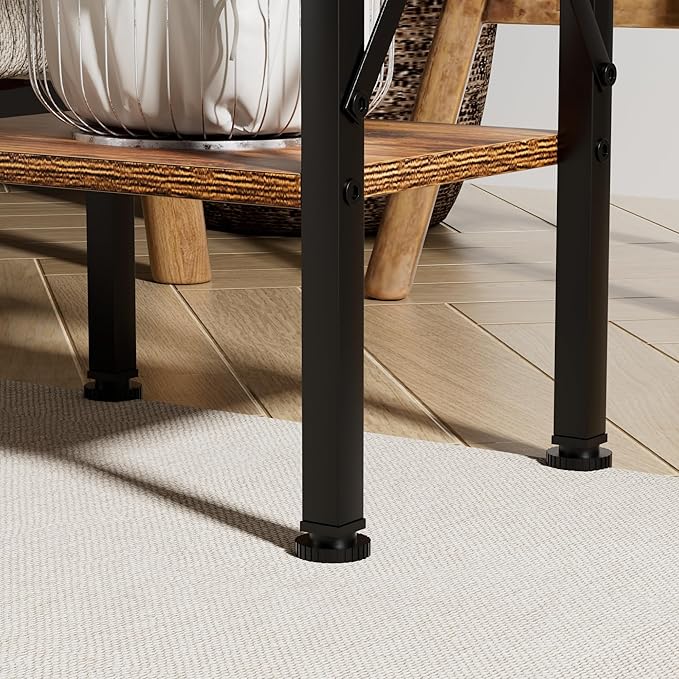 VECELO Modern Nightstands X-Design Side End Table Night Stand - Image 7