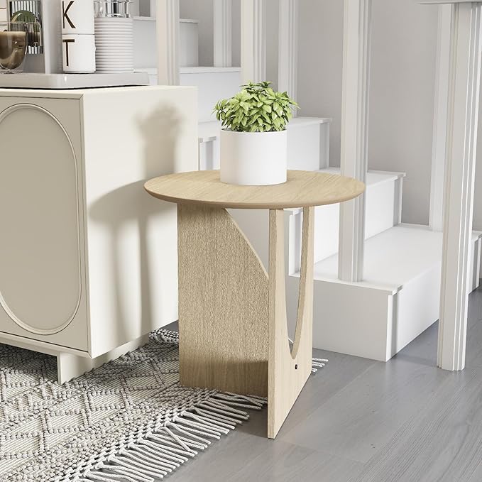 Round and Nature Side Table，Small Coffee Table - Image 7