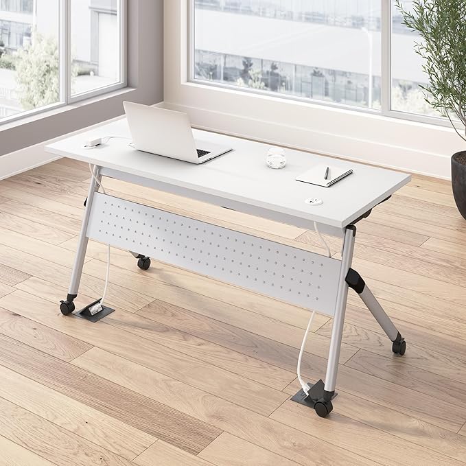 Bush Business Furniture Folding Training Table, 60 inch Desk by BushBusinessFurniture