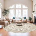 zesthome 8ft Round Rugs for Living Room, Non-Slip Washable Round Area Rugs by Zesthome