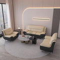 Container Furniture Direct Michael Modern Faux Leather Upholstered Stainless by ContainerDirect