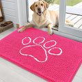 OLANLY Door Mat for Muddy Dog Paws 36x24, Ultra Absorbent Chenille Mud Doormat by OLANLY