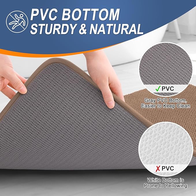 OLANLY Thick Memory Foam Bath Mat Rug 30x20, Extra Soft Absorbent Bathroom Rug - Image 4