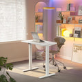 HUANUO 32" Small Electric Standing Desk Adjustable Height, 4 Memory Height by HUANUO