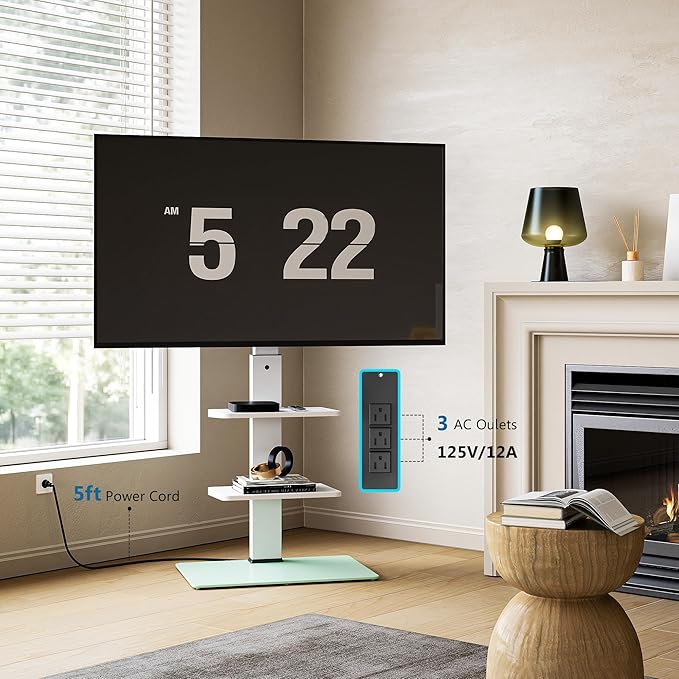 FITUEYES Floor TV Stand for 32-75 inch TV - Image 2