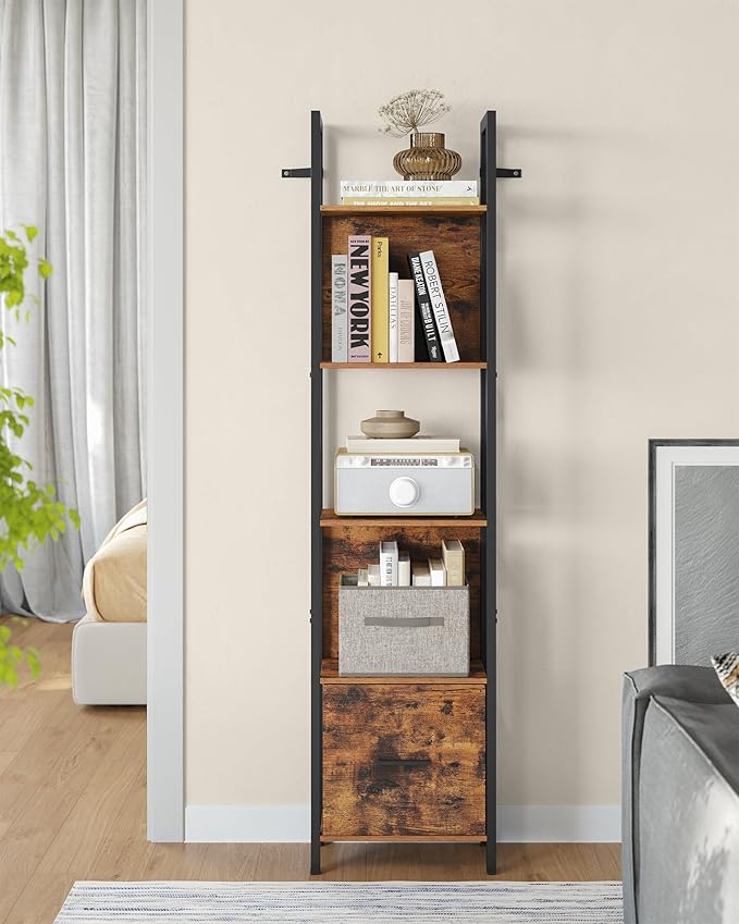 VASAGLE 5-Tier Bookshelf, Book Shelf - Image 5