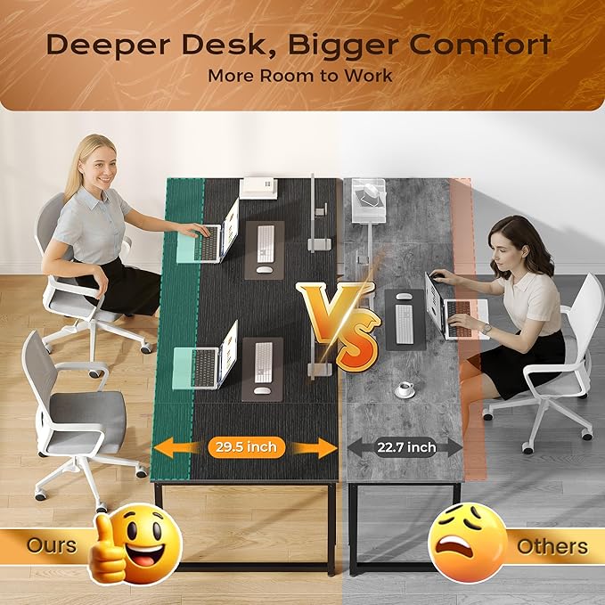PRAISUN 63 X 29.5 Inch Computer Desk - Image 5