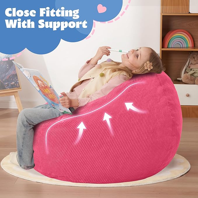 HABUTWAY 2 FT Bean Bag Chair, Giant Bean Bag Chairs, Big Bean Bags - Image 5