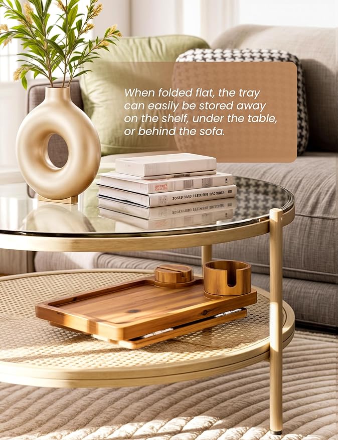 Holana 15.74" x 9.8" Couch Arm Table - Image 4