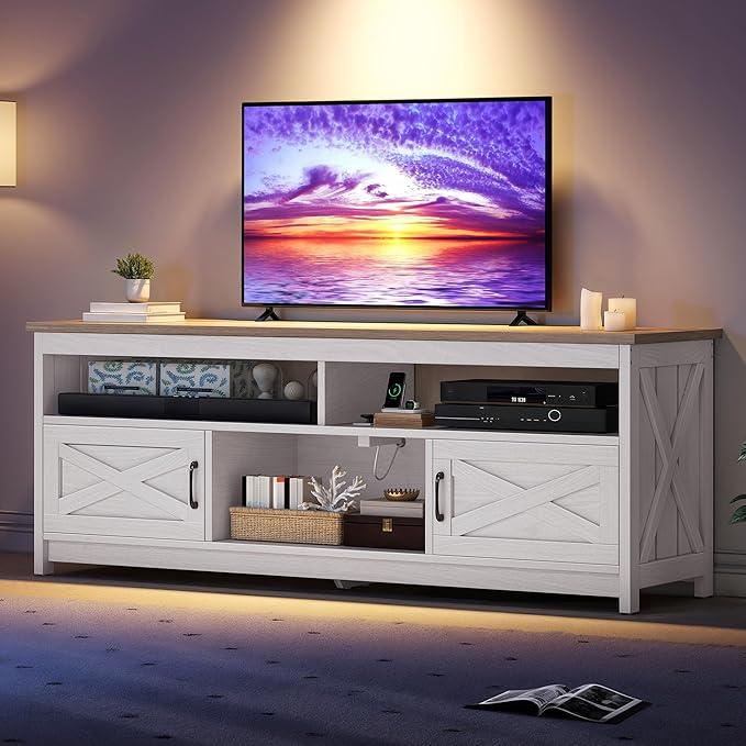 YITAHOME Farmhouse TV Stand for 65/75 Inch Television, Entertainment Center - Image 8