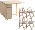 Wood Drop Leaf Folding Dining Table by HOME