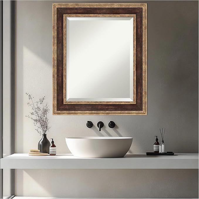 Amanti Art Bronze Bathroom Mirror - Image 4