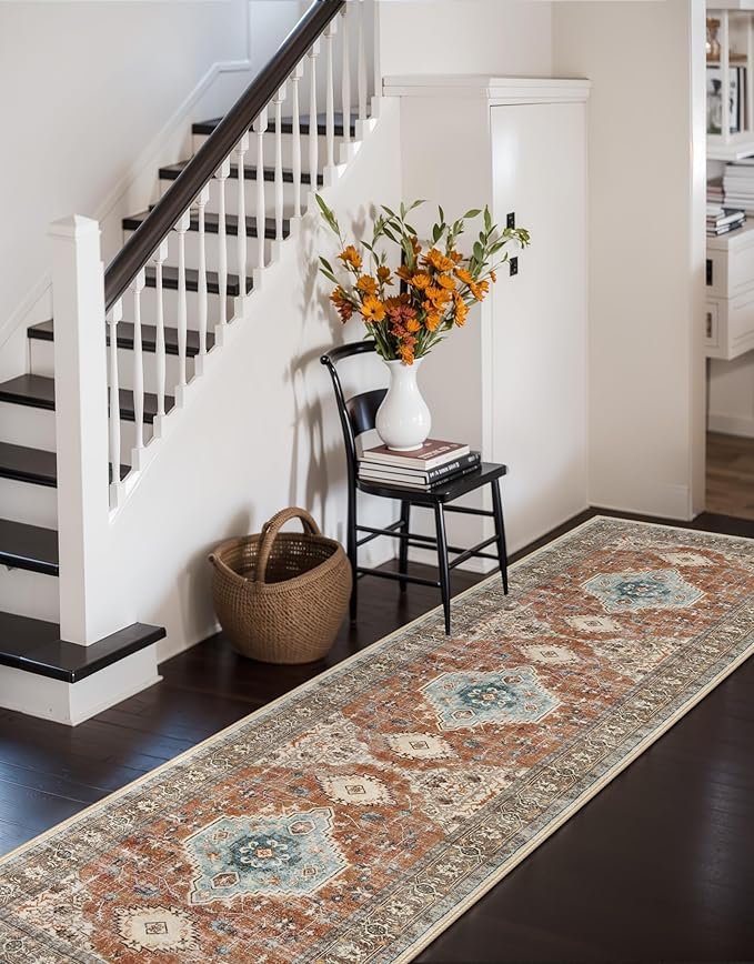 Lahome Oriental Hallway Runner Rug, 2.5x8 Kitchen Runner Non Slip Ultra-Thin - Image 4