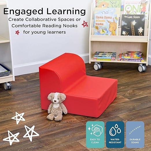 Children's Factory Library Lounger, Flexible Seating Classroom Furniture - Image 3