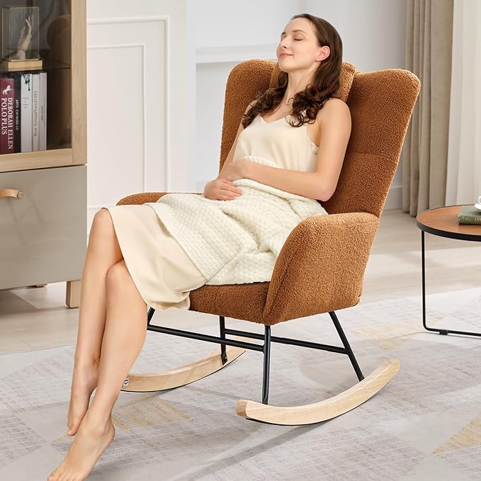 Nursery Rocking Chair, 300Lb Glider Chair - Image 8