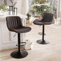 YOUNUOKE Counter Height Bar Stools Set of 2, Adjustable Swivel Stool Chairs by YOUNUOKE