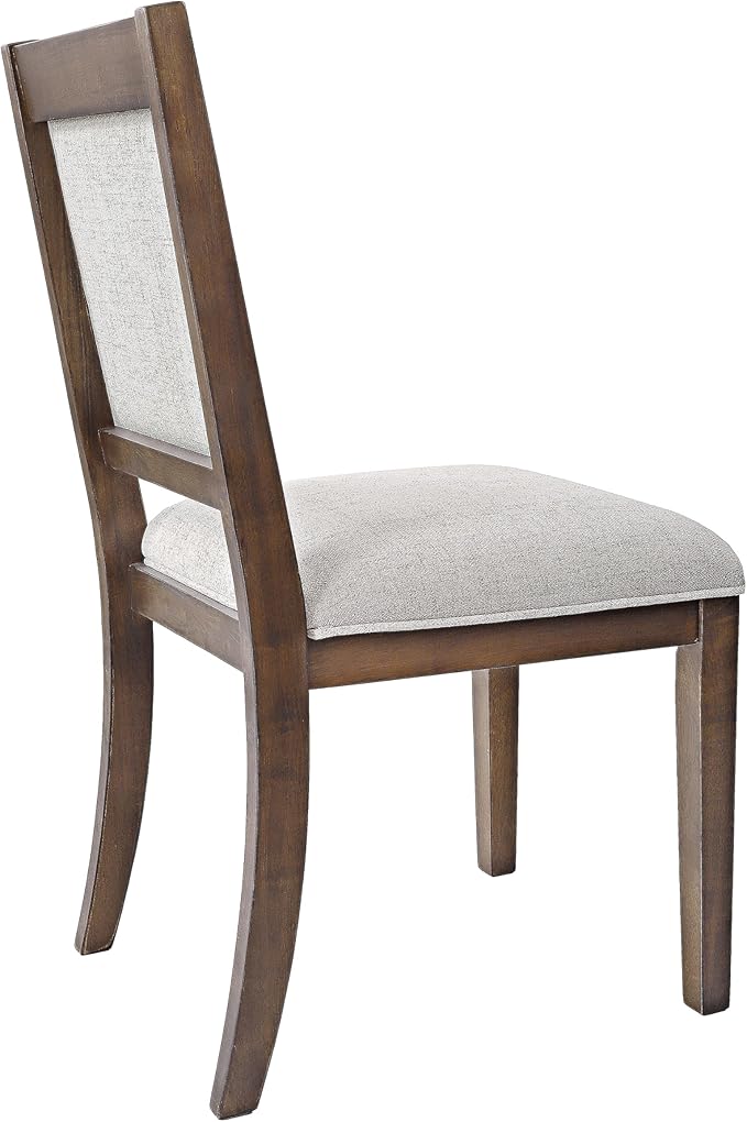 HomePop Open Back Upholstered Wood Frame Dining Chairs -Neutral Textured Solid - Image 11