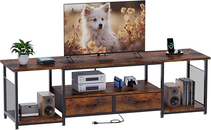 TV Stand with Drawers and Power Outlets - Image 6