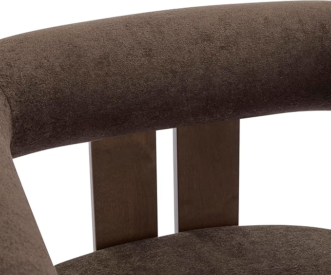 Christopher Knight Home Rones Modern Velvet Upholstered Accent Chair, Wooden - Image 11