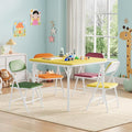 GarveeHome 5-Piece Kids Folding Table and Chairs Set, Toddlers Children's by GarveeHome