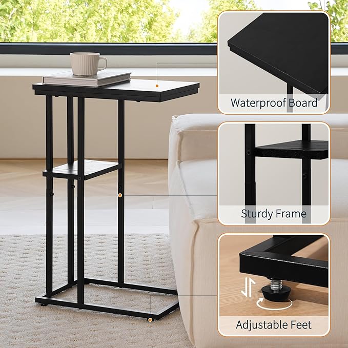 Yoobure C Shaped End Table, Side Table - Image 7