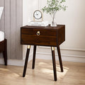 Bme Alden Wood Nightstand, Solid Wood End Table, Mid Century Modern Nightstand by Bme