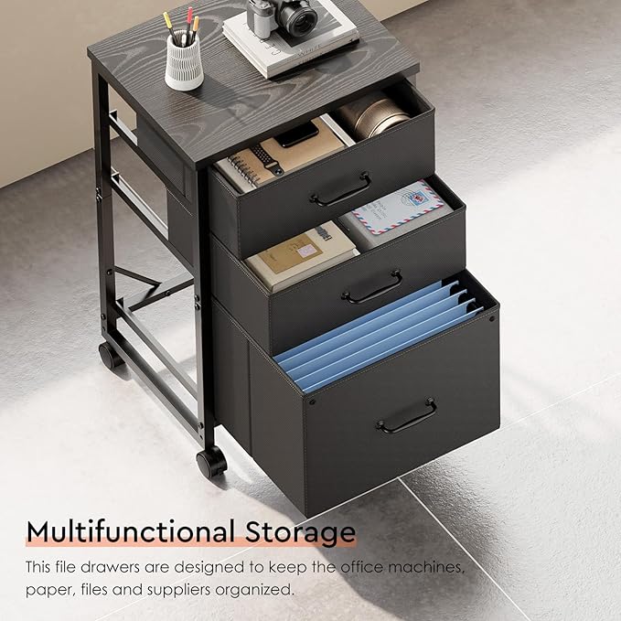 3 Drawer Mobile File Cabinet - Image 8