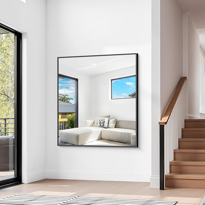 BONEWEI Bathroom Mirror, 36x40 inch Wall Mirror - Image 3