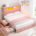 Queen Upholstered LED Bed Frame by JOCOEVOL