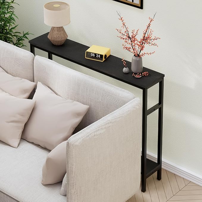 Narrow Console Table, 39.4” Sofa Table - Image 8