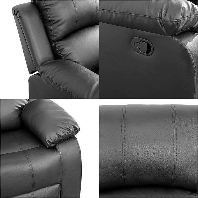 Loveseat Recliner Sofa, Reclining Loveseat Leather Couch - Image 5