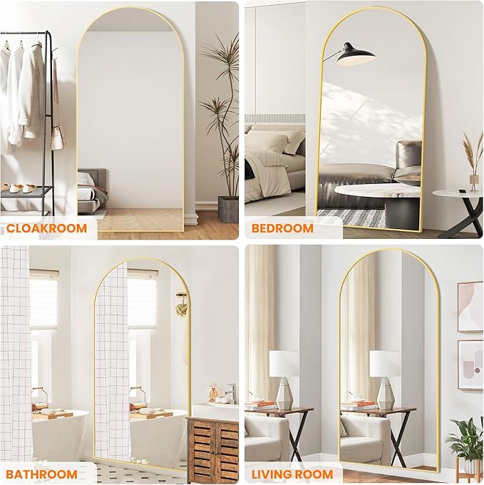Full Length Arched Mirror, Living Room, Dressing Room - Image 3