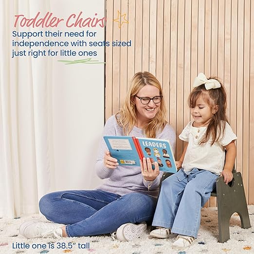 ECR4Kids Stackable Wooden Toddler Chair, Kids Furniture - Image 4