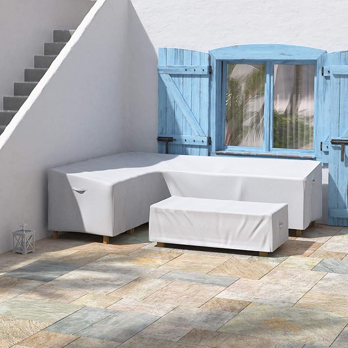Simple Houseware Outdoor Patio Sectional Sofa Cover, Left-Facing - Image 4