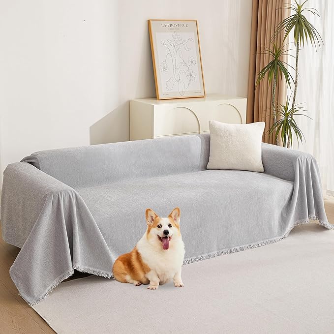 MYSKY HOME Sofa Cover for Dogs, Thick & Durable Sectional Couch Covers by MYSKYHOME