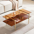 AGV LIGHTING Tadio Glass Coffee Table, Mid-Century Modern Coffee Table by AGVLightning